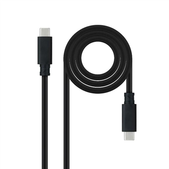 Cablu USB-C NANOCABLE 10.01.4102 Negru 2 m (1 Unități)