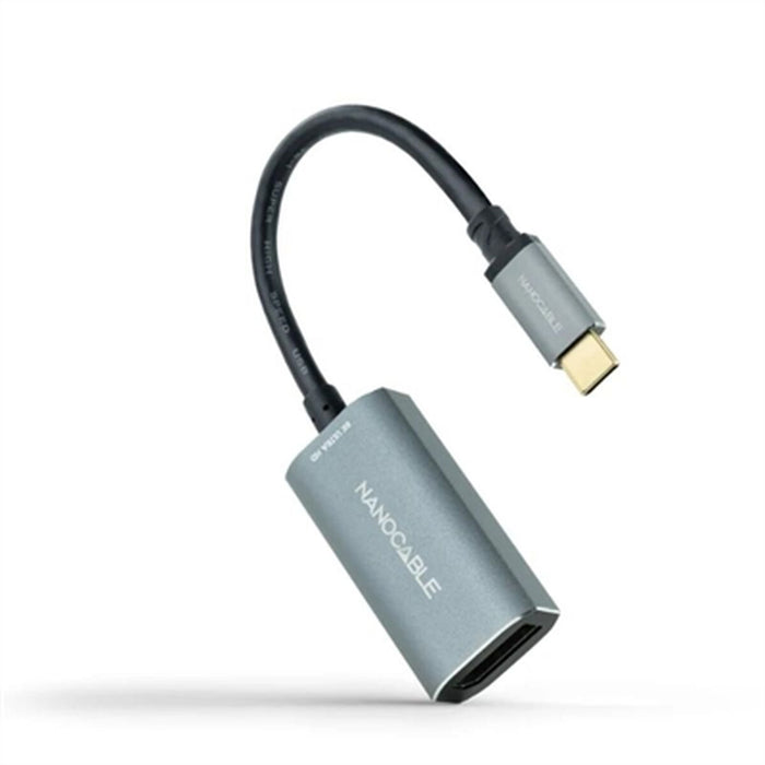 Adaptor USB-C la DisplayPort NANOCABLE 10.16.4104-G Gri 15 cm 8K Ultra HD