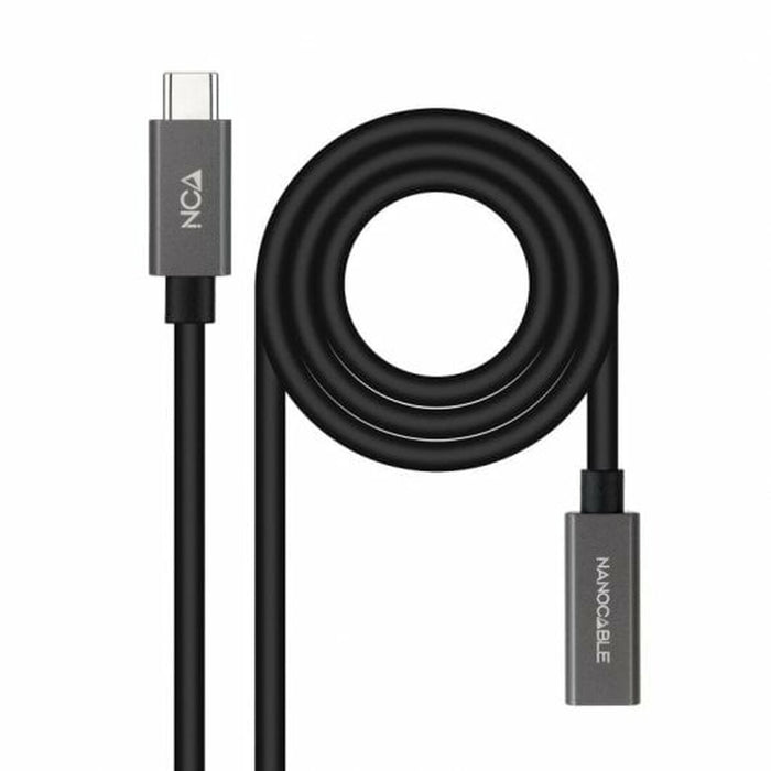 Cablu Prelungitor USB-C NANOCABLE 10.01.4401-L150 Negru 1,5 m (1 Unități)