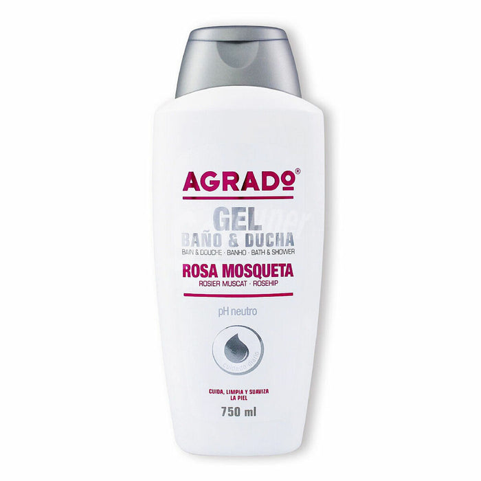 Gel de duș Agrado Rosa Mosqueta 750 ml
