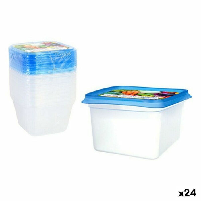 Set de 9 Cutii pentru Prânz Privilege 49792 550 ml 12 x 12 x 7,5 cm (24 Unități)