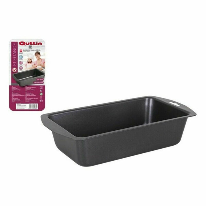 Tavă pentru Cuptor Quttin Gri Oțel carbon (28 x 15 cm) (0,5 mm)