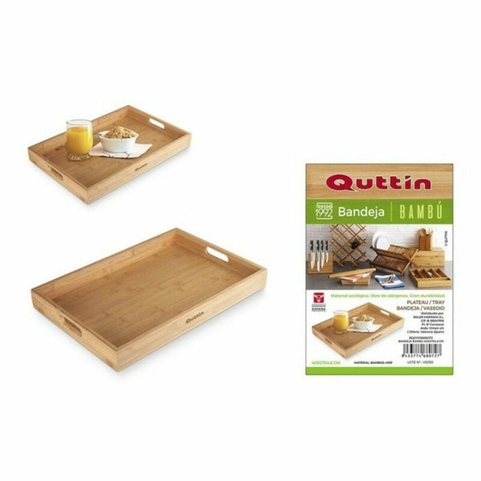 Tavă Quttin Bambus (40 X 27 x 4,6 cm)