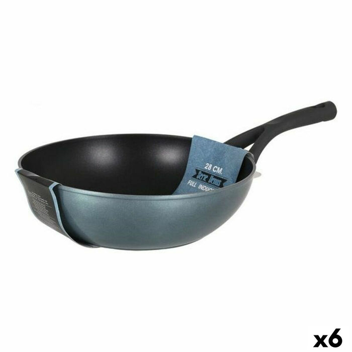 Tigaie Wok Quttin VEN8433774685081 (Ø 28 cm) Aluminiu Aluminiu forjat