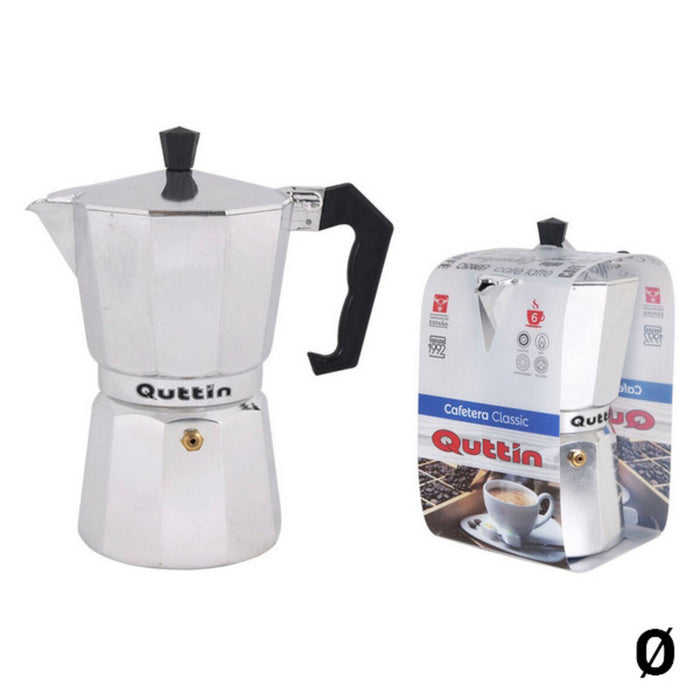 Cafetieră Italiană Quttin Aluminiu Oțel inoxidabil