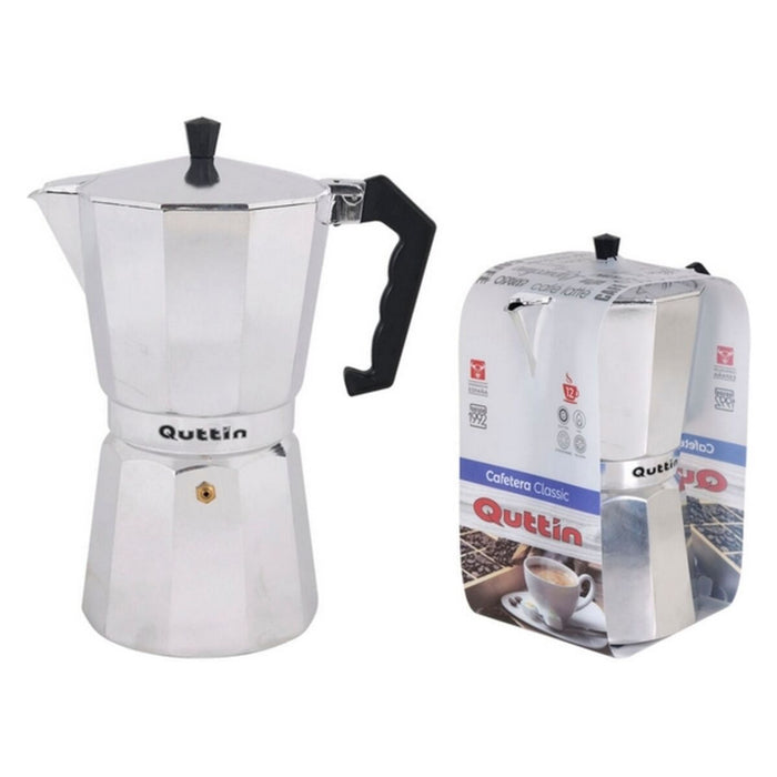 Cafetieră Italiană Quttin Aluminiu Oțel inoxidabil