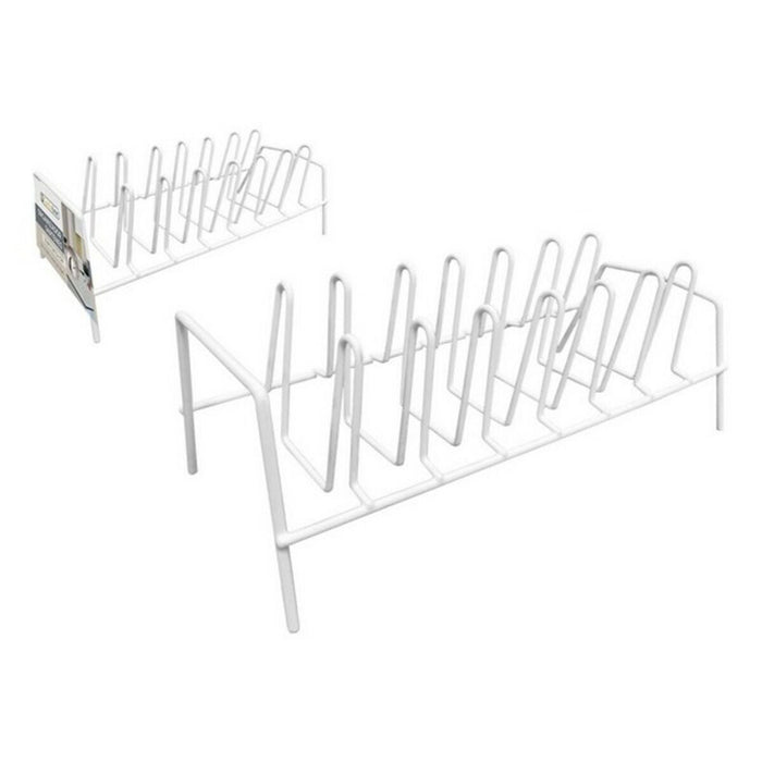 Organizator de tigăi Confortime Metal Alb (35,8 x 17,2 x 13,4 cm)