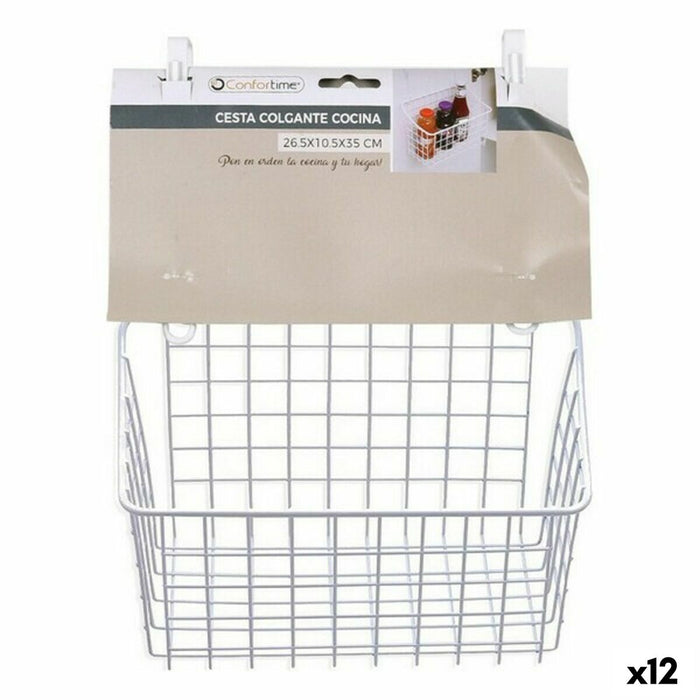 Coș Multifuncțional Confortime Aluminiu 7,5 x 12,5 x 24,5 cm (12 Unități)
