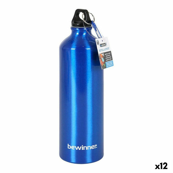 Sticlă de apă Bewinner Aluminiu 1 L 8 x 28 cm (12 Unități) (1000 ml)