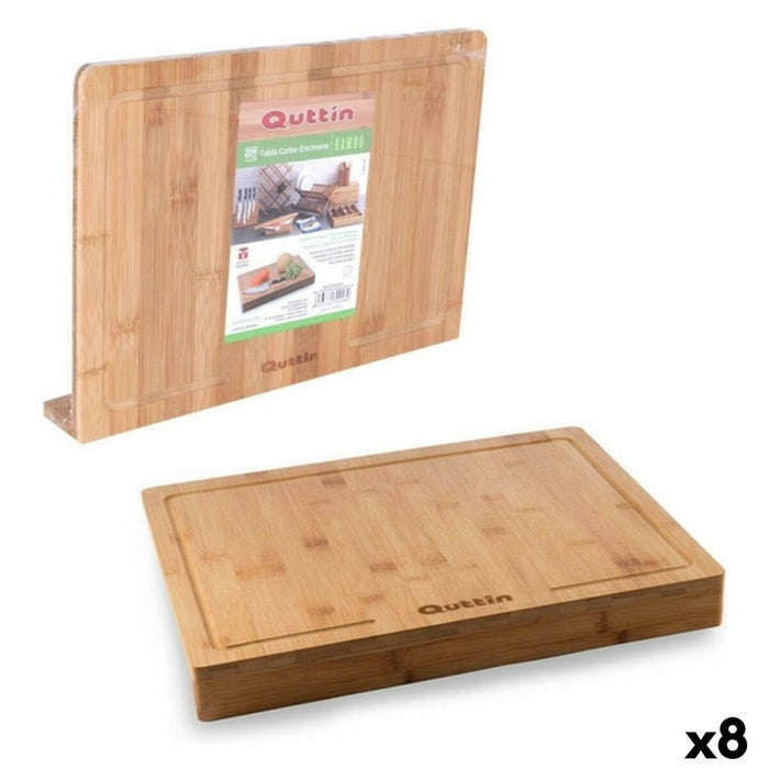 Planșetă din Bambus pentru Blatul de Bucătărie Quttin 88909 (35 x 25 x 1,2 cm) Bambus (8 Unități)