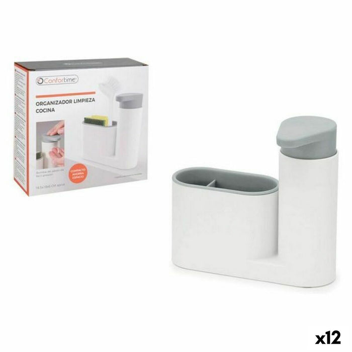 Organizator Confortime Săpunieră Alb 18 x 6 x 16 cm (12 Unități)