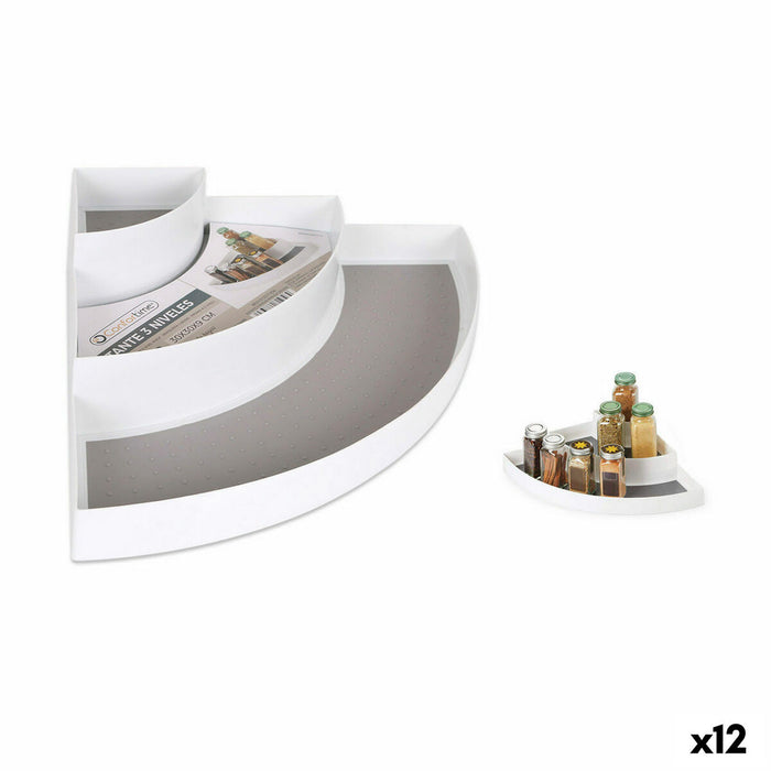 Rafturi Confortime 137358 3 nivele 30 x 30 x 9 cm (12 Unități) (30 x 30 x 9 cm)