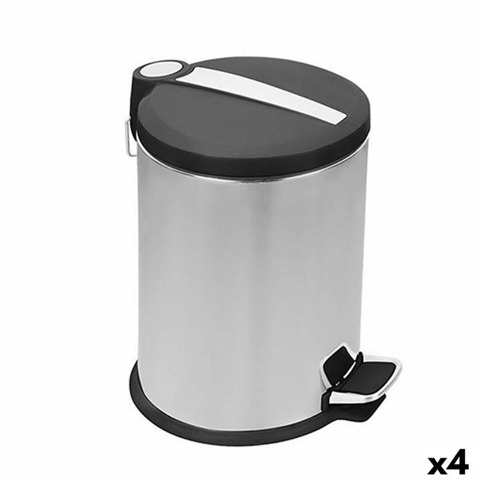 Pubelă Confortime Argintiu Metal 4 Unități 3 L 17 x 25 cm (17 x 17 x 25 cm)