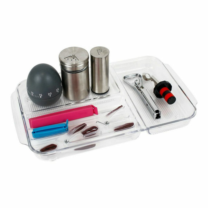 Tavă cu Compartimente Confortime polistiren 30 x 17,7 x 2,6 cm 12 Unități (30 x 17 x 2,6 cm)