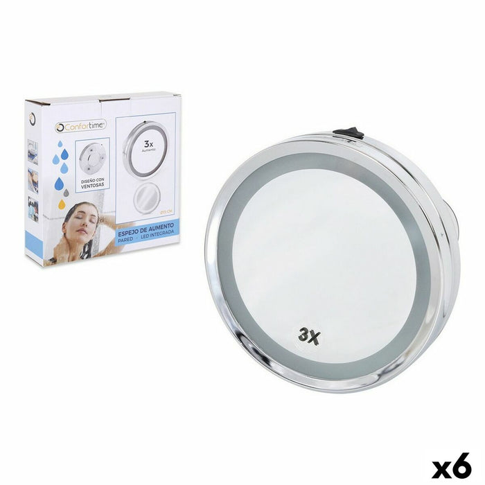 Oglindă cu Efect de Mărire Confortime LED 15 x 3 x 15 cm (6 Unități)