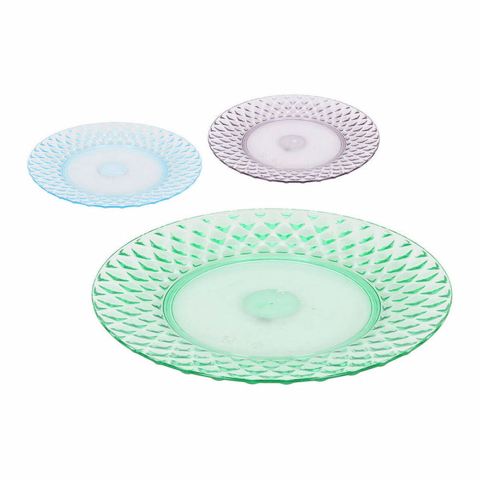 Platou pentru Servire La Mediterránea Diamond polistiren 30 x 30 x 3 cm (Ø 30 cm)