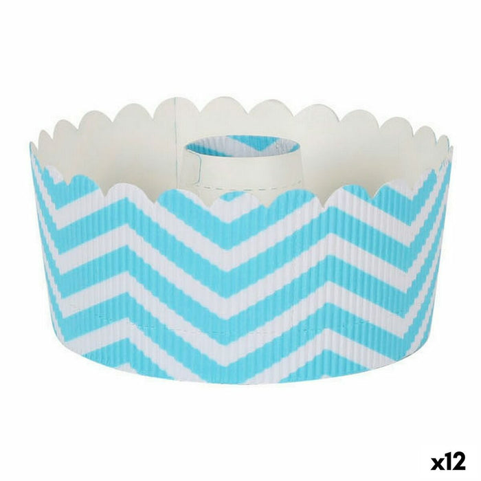 Formă pentru cuptor Quttin Albastru 5 Piese 12 x 6 cm (12 Unități)