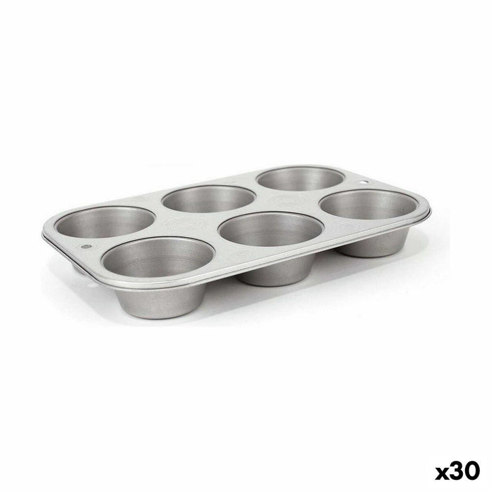 Formă pentru cremă de zahăr ars Quttin 6 Unități Oțel carbon 17 26,5 x 18 x 3 cm (30 Unități)