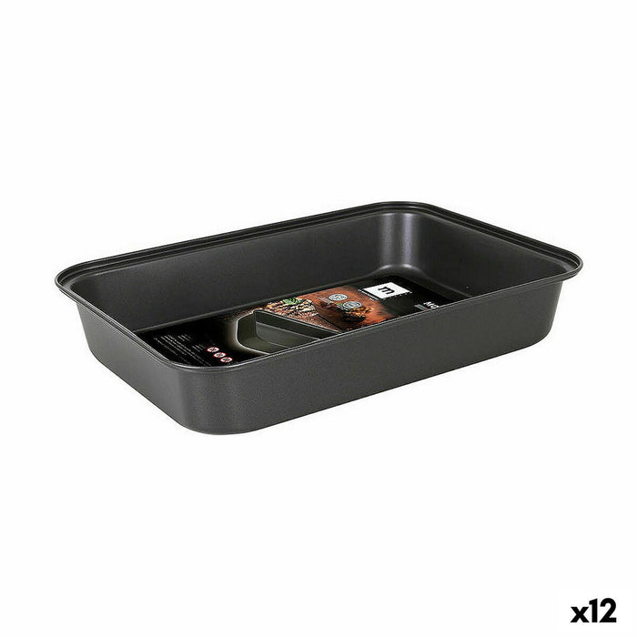 Tavă pentru Cuptor La Mediterránea Dreptunghiular 34 x 24 x 6 cm (12 Unități)