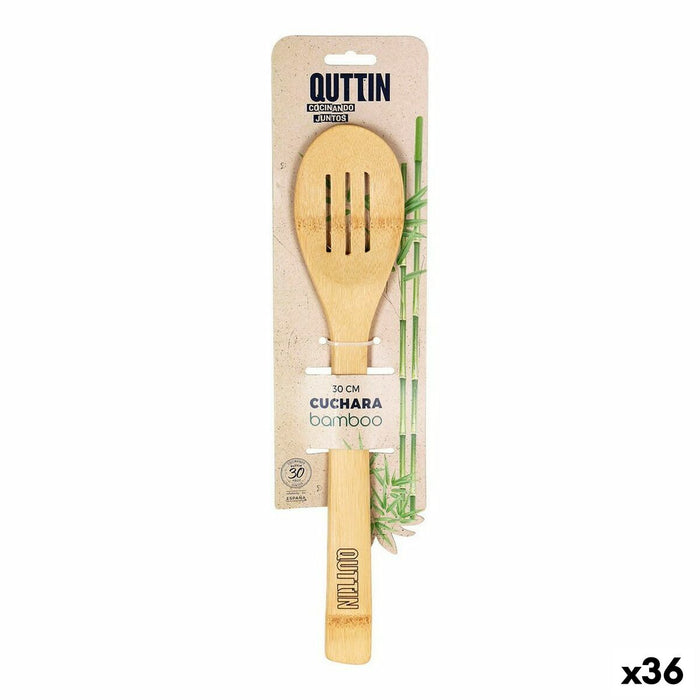 Paletă de bucătărie Quttin Bambus 30 x 6,2 x 0,8 cm (36 Unități)