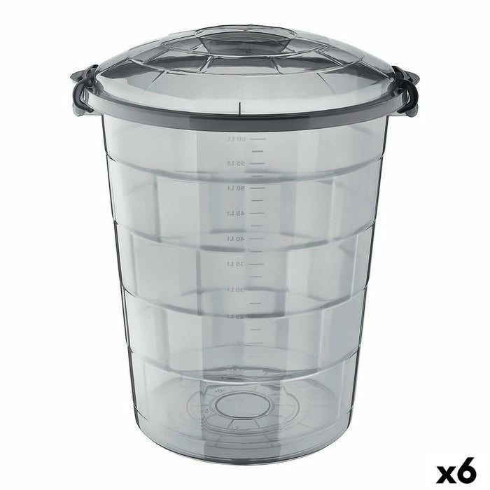 Cub Confortime Tetris Gri deschis Plastic 65 L (6 Unități)
