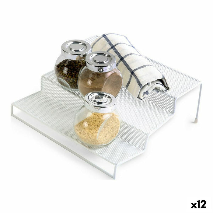 Organizator Confortime Metal Alb 26,5 x 25 x 9 cm (12 Unități)