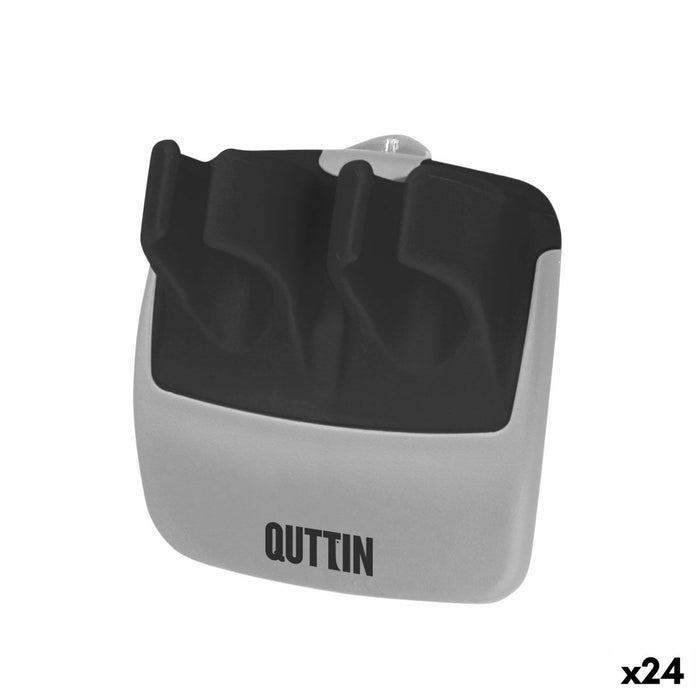 Dispozitiv pentru Decojit Fructe și Legume Quttin Negru Argintiu (24 Unități)