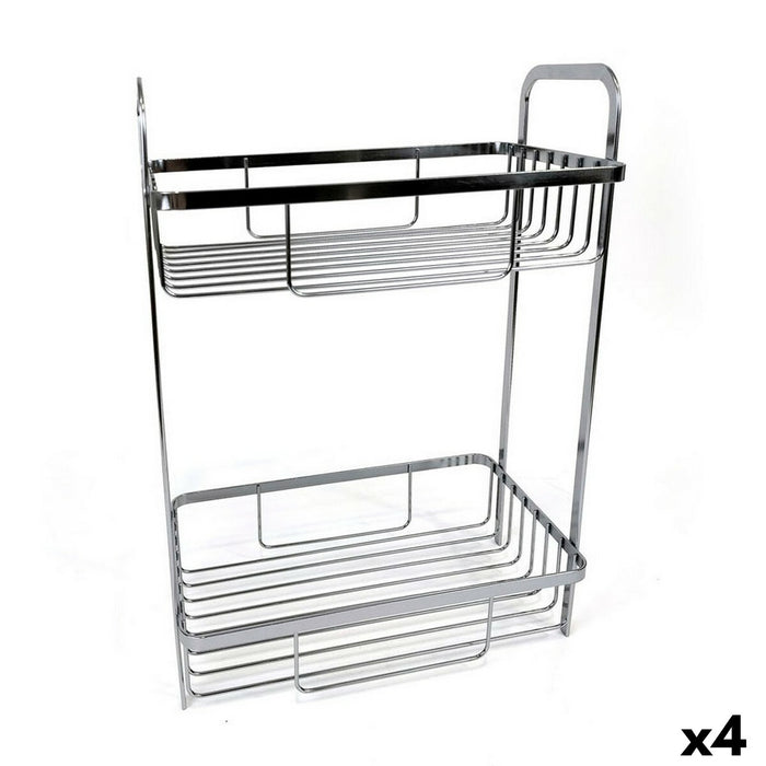 Raft de Baie Confortime Chromed Argintiu 29 x 18 x 39 cm (4 Unități)