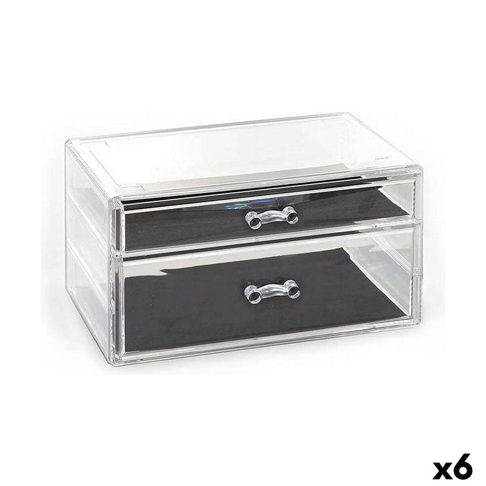 Organizator multifuncțional Confortime Plastic Transparent 23,8 x 15,3 x 10,8 cm (6 Unități)