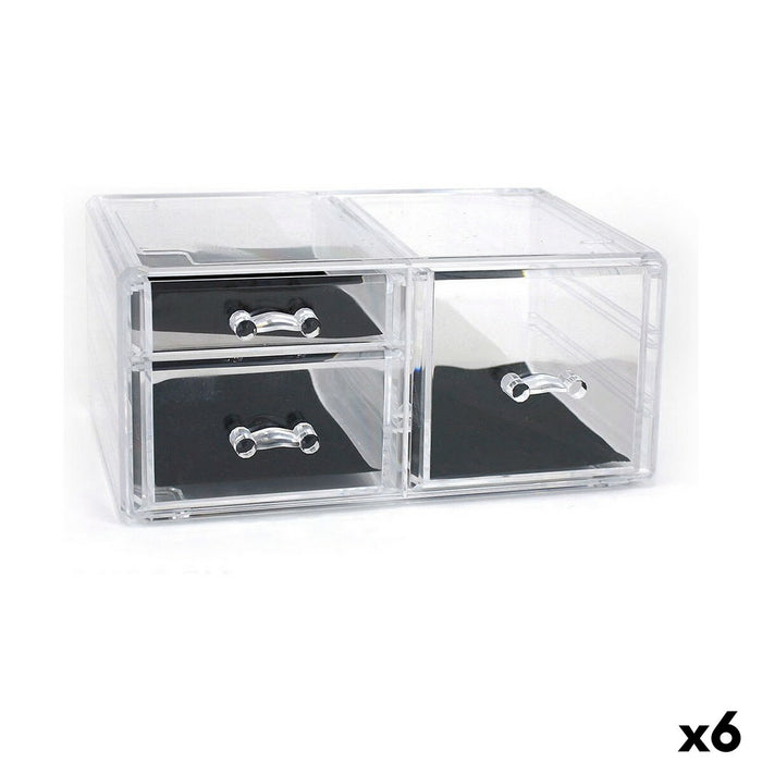 Organizator multifuncțional Confortime Plastic Transparent 23,8 x 15,3 x 10,8 cm (6 Unități)