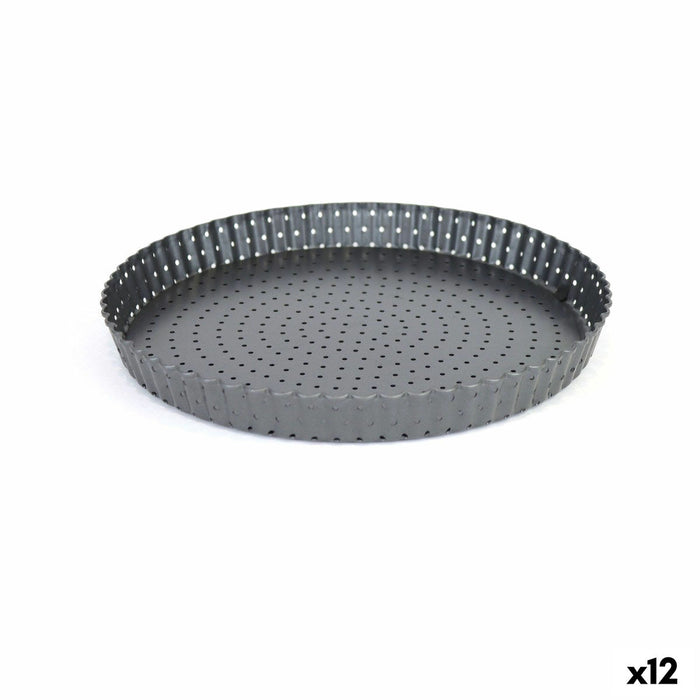 Formă de tort Quttin Găurit Demontabil 28 x 3 cm (12 Unități)