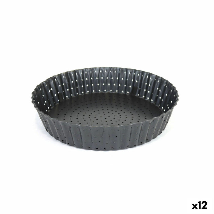 Formă de tort Quttin Găurit Demontabil 28 x 5 cm (12 Unități)