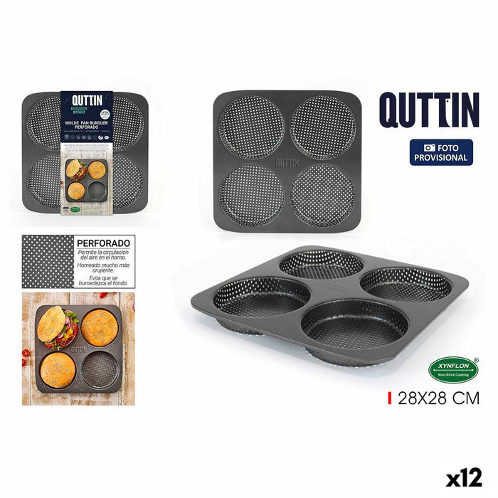 Matriţă pentru formă Quttin Burguer 28 x 28 x 2,5 cm (12 Unități)