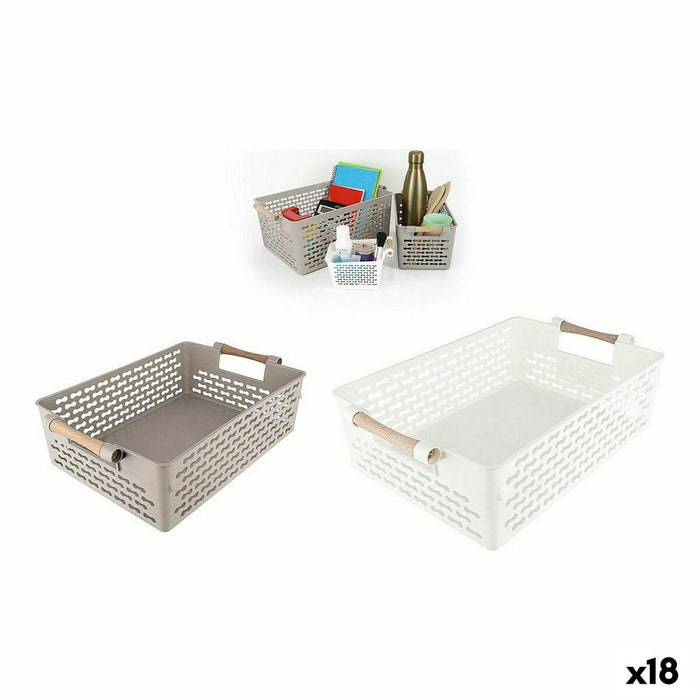 Coș Multifuncțional Confortime Lemn 32 x 22,5 x 10 cm (18 Unități)