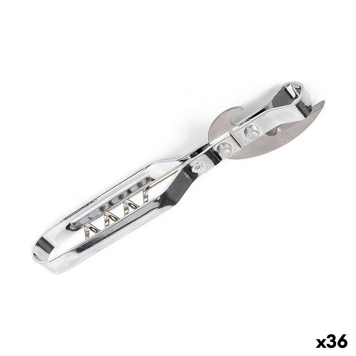 Deschizător de sticle Tirbușon Deschizător de conserve 14 x 3,5 cm (36 Unități)
