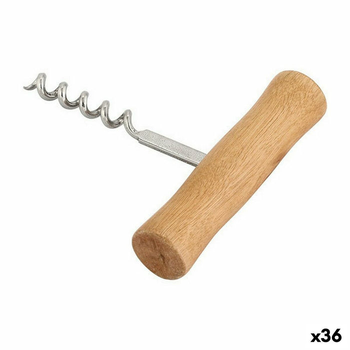 Tirbușon Lemn Oțel inoxidabil 9,5 x 10 cm (36 Unități)