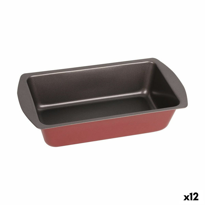 Tavă pentru Cuptor Quttin Cherry Oțel carbon Dreptunghiular 28 x 15 x 7 cm (12 Unități)
