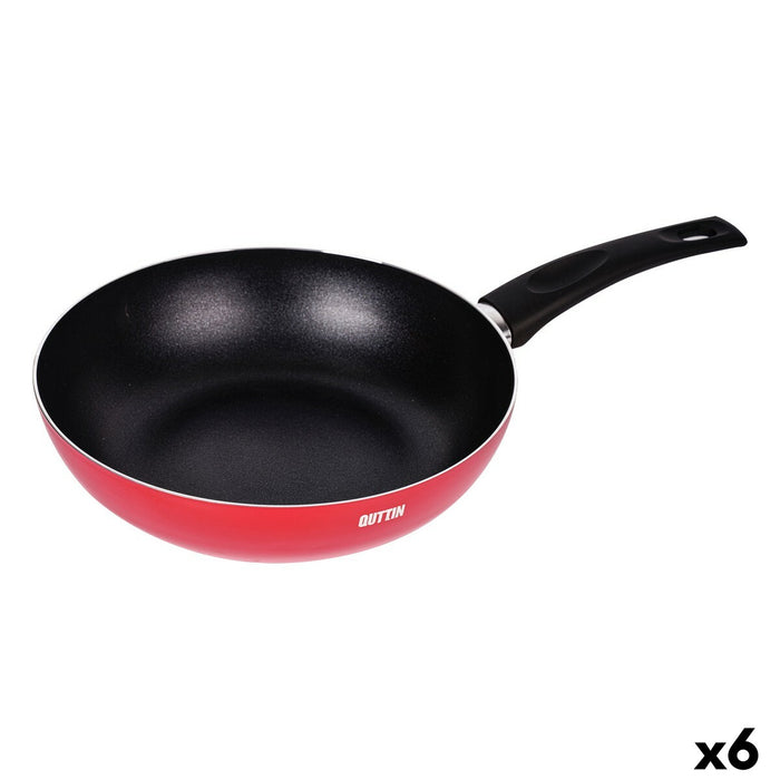 Tigaie Wok Quttin Infinity Roșu 28,3 x 47 x 10 cm