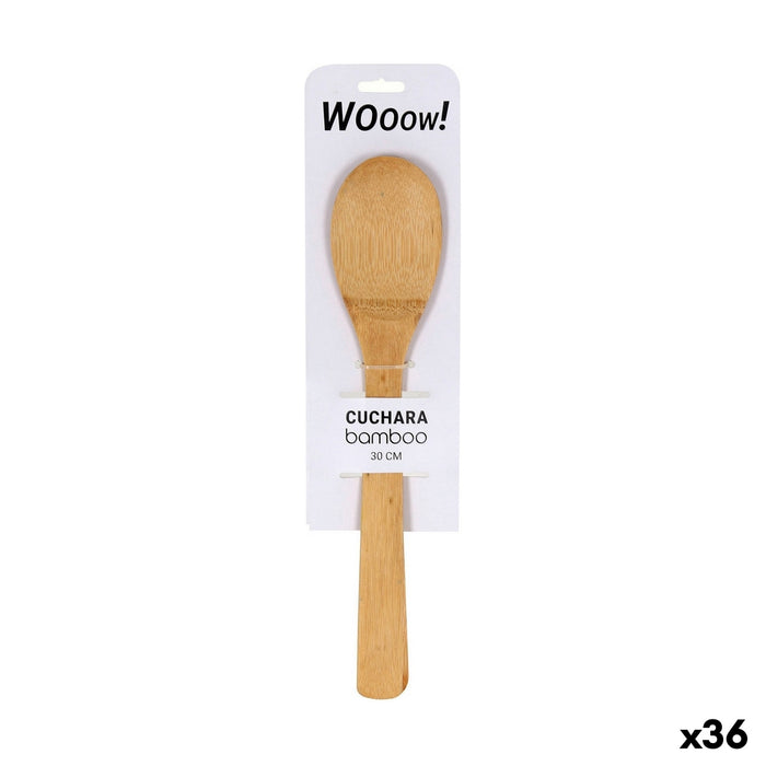 Lingură de Bambus Wooow Bambus 30 x 6,2 x 0,8 cm (36 Unități)