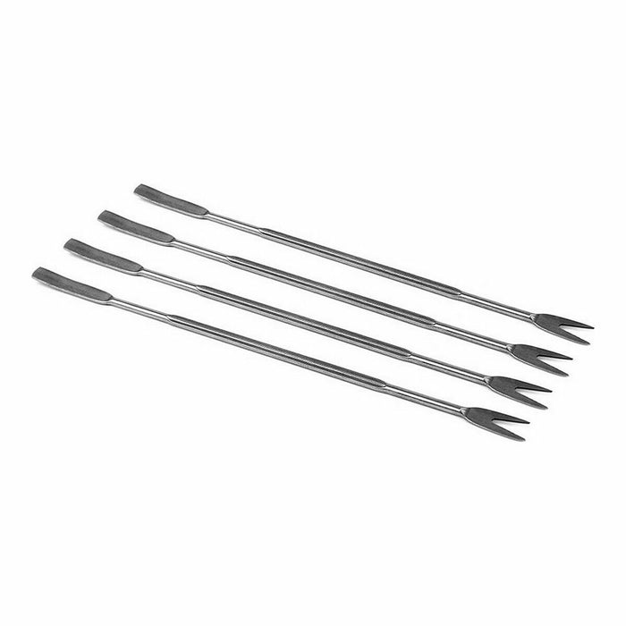 Bețișoare pentru fructe de mare Oțel inoxidabil Argintiu (4 pcs)