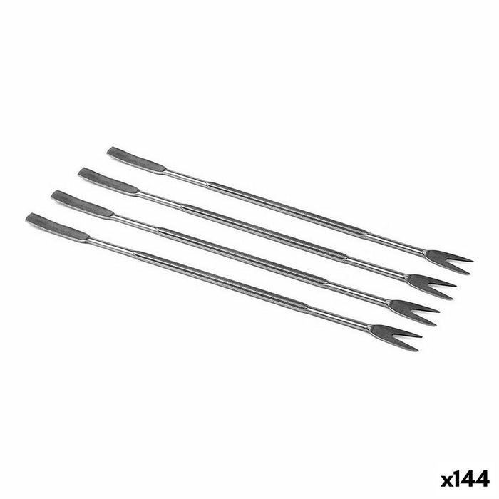 Bețișoare pentru fructe de mare Oțel inoxidabil Argintiu (4 pcs)