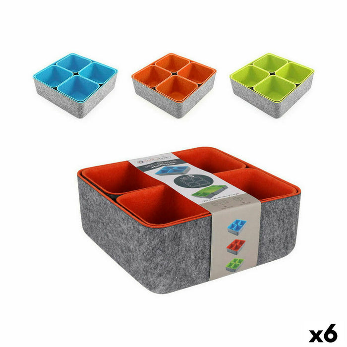 Organizatoare Confortime Pâslă 25,2 x 25 x 10 cm (6 Unități)