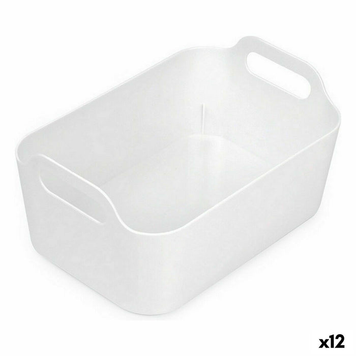 Coș Multifuncțional Confortime Alb 33 x 23,5 x 15,4 cm (12 Unități)