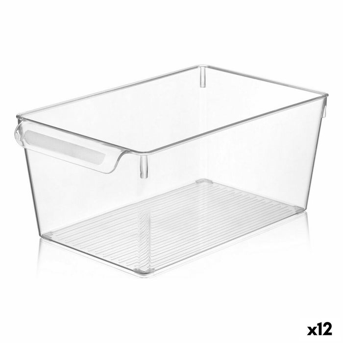 Cutie Multifuncțională Quttin Transparent 20 x 32,5 x 14 cm (12 Unități)
