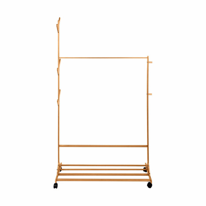 Cuier cu Roți Confortime Natural Bambus 100 x 35 x 170 cm