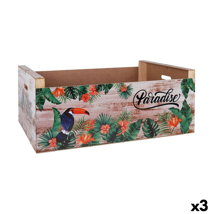 Suport Protecție pentru Masă Confortime Paradise Lemn Tropical 58 x 39 x 21 cm (3 Unități)
