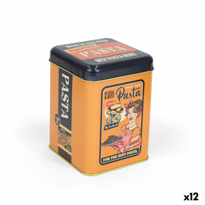 Cutie Metalică Quttin Paste Metal 10,5 x 10,5 x 14 cm (12 Unități)