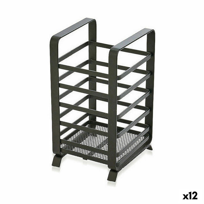Suport pentru ustensile de bucătărie Confortime Metal 10,5 x 9,5 x 18 cm (12 Unități)