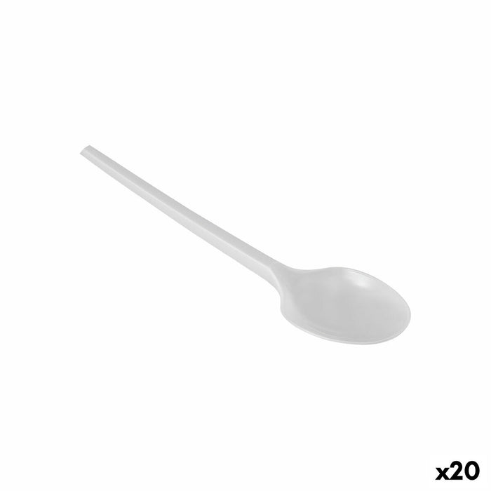 Set de Linguri Algon Reutilizabil Alb 20 Unități 12,5 cm
