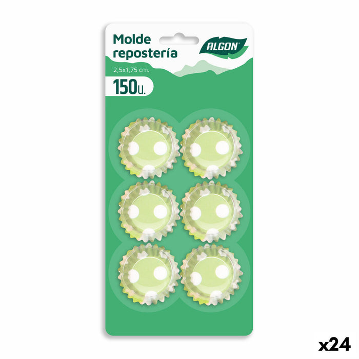 Modele pentru Brioșe Algon Verde Alunițe De unică folosință (24 Unități)